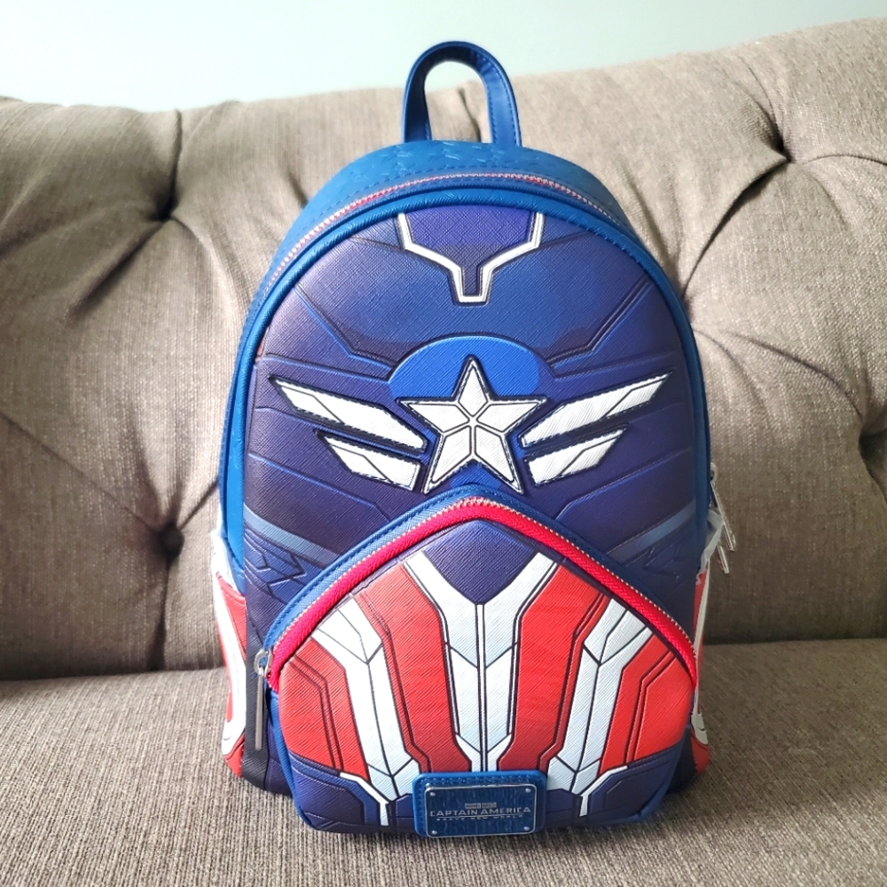 Marvel Captain America Brave New World Cosplay Mini Backpack NWT